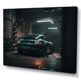Designart 718 In Underground Garage Canvas Wall Art, 40-in x 30-in Back_Angled_Right