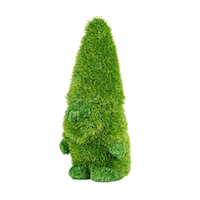 Naturae Decor Green Artificial Turf Topiary Gnome, 19-in Front_Angled_Left