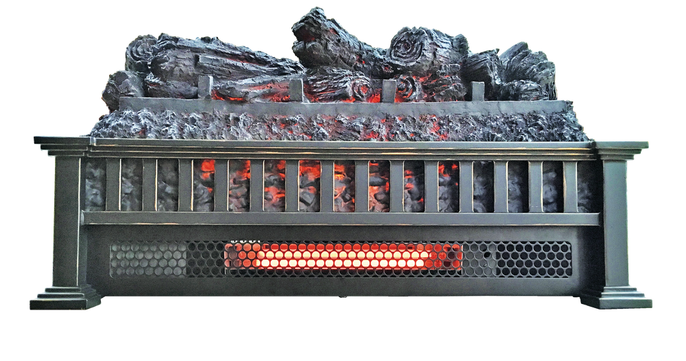 Electric Log Set/Electric Fireplace Logs, 23in, 1500W, Includes Remote