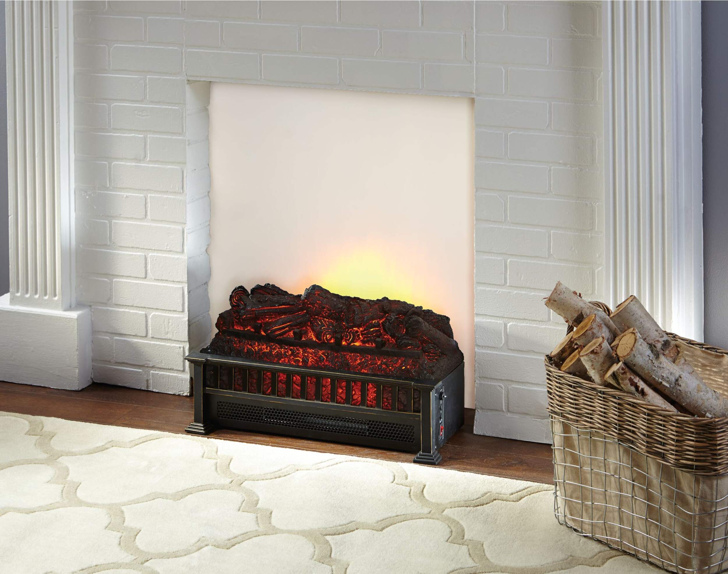 2 Sided Electric Fireplace Logs www.canadiantire.ca
