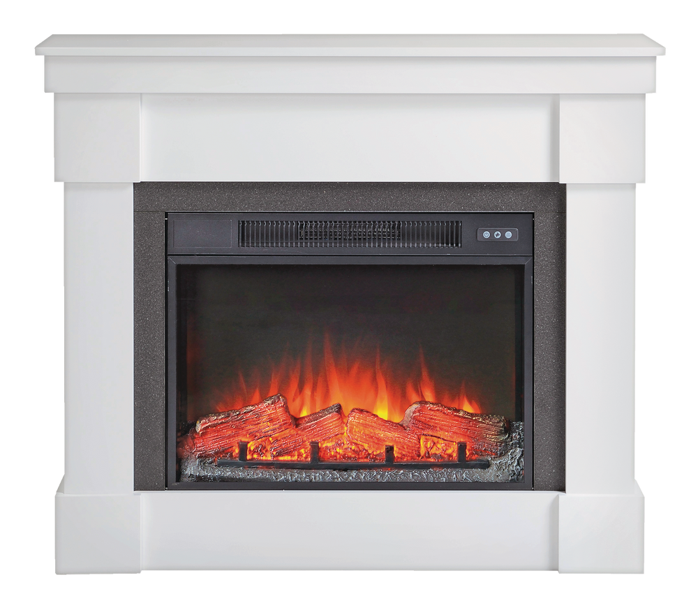 For Living Mantle Fireplace, 44.5in, 1500W, Includes Remote Control