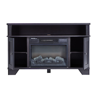 For Living Hamilton Electric Fireplace TV Stand, 44.5-in, 1500W, Brown Cappucino