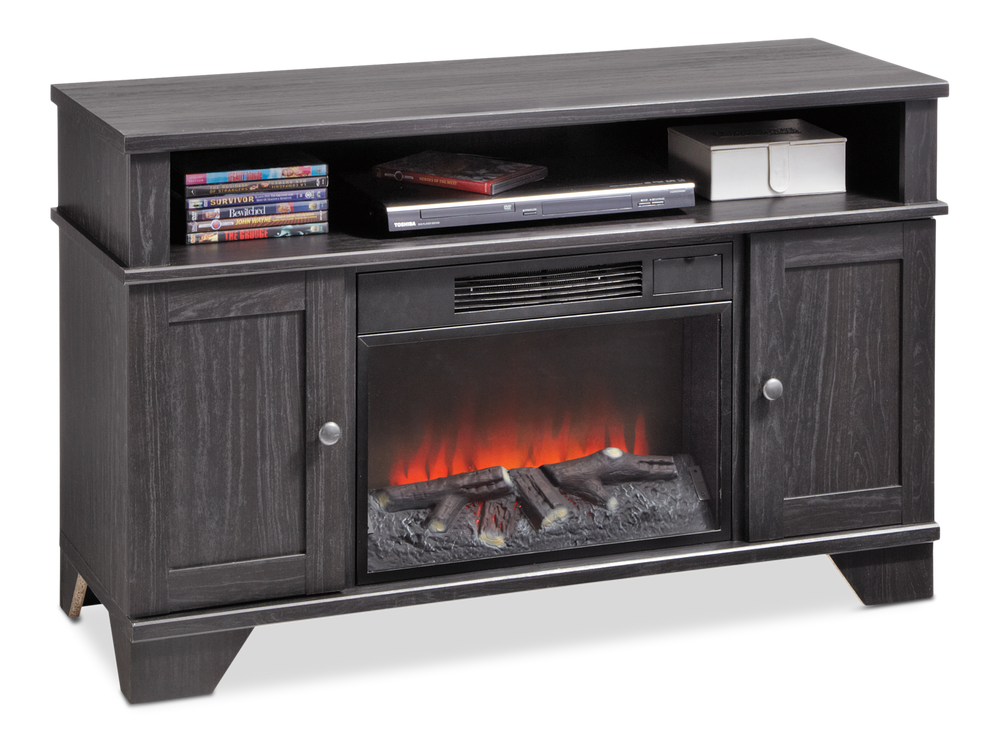 For Living Hamilton Electric Fireplace TV Stand, 44.5in, 1500W, Brown