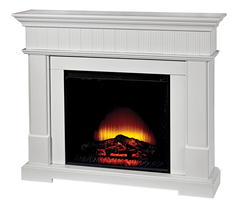 CANVAS Harlow Electric Fireplace, White Canadian Tire