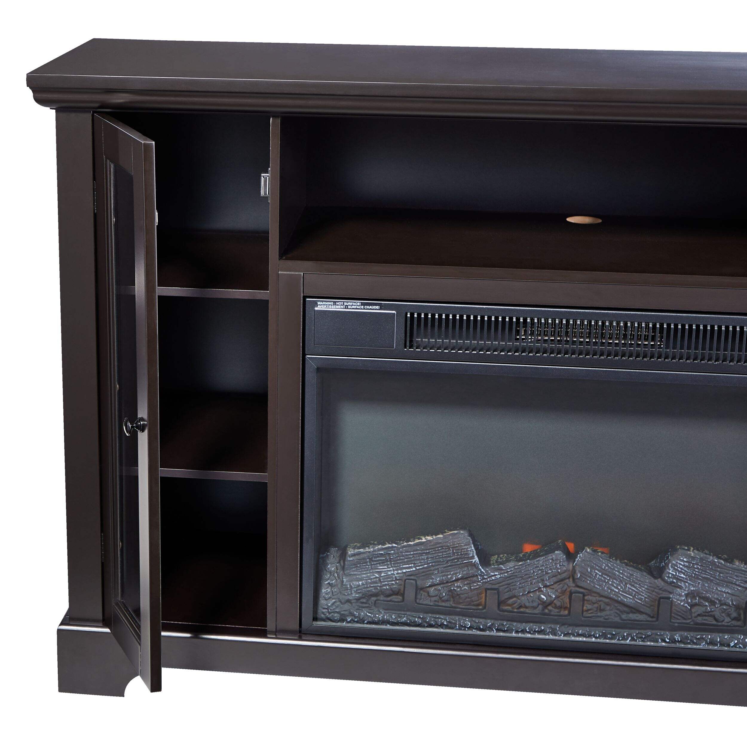 CANVAS Kingwood Media Electric Fireplace TV Stand, 57in, 1500W