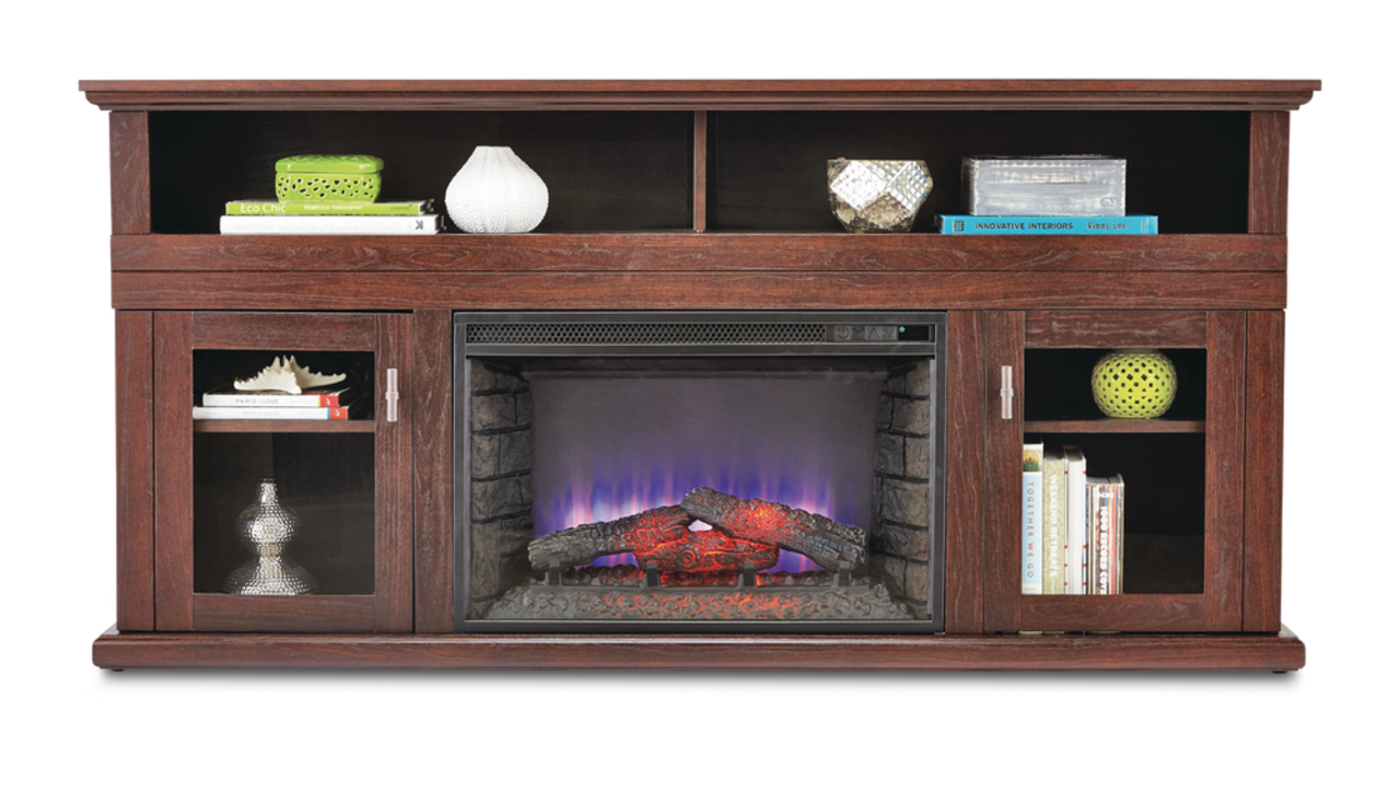 Komodo Surrey Media Electric Fireplace TV Stand 64.5 in 1400W