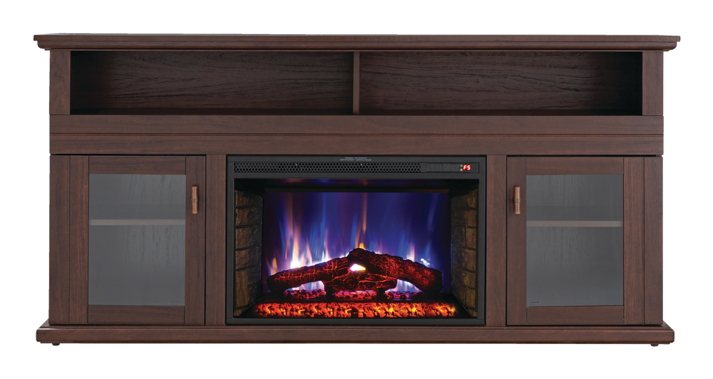 Komodo Surrey Media Electric Fireplace TV Stand, 64.5in, 1400W
