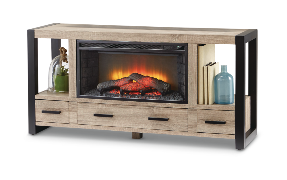 Banff Electric Media Fireplace Canadian Tire