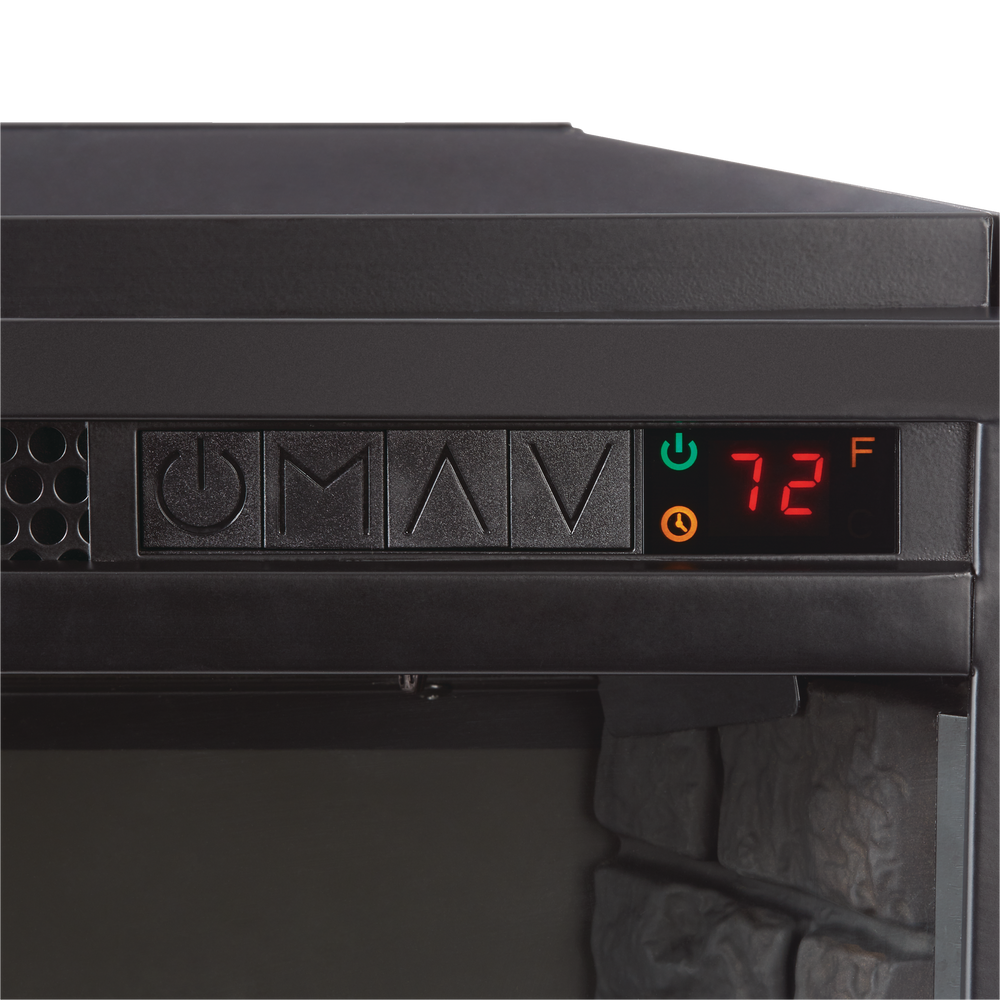 For Living Electric Fireplace Insert, 28in, 1400W, 5level LED flame