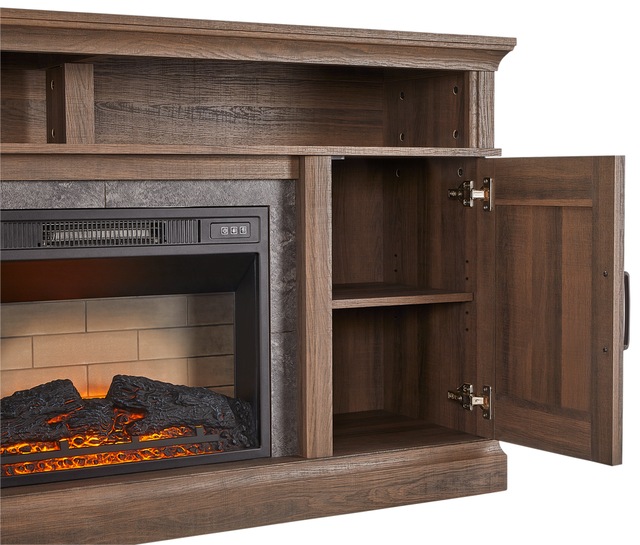 CANVAS Abbostford Media Console Electric Fireplace TV Stand, 60in