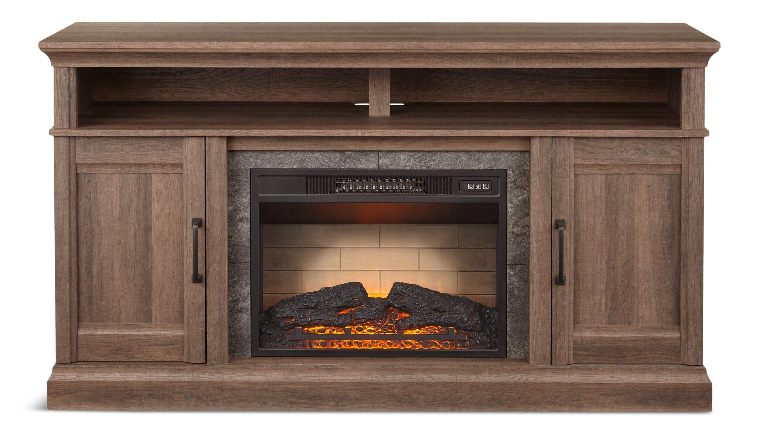 CANVAS Abbostford Media Console Electric Fireplace TV Stand, 60in