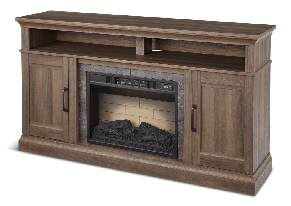 CANVAS Abbostford Media Console Electric Fireplace TV Stand, 60in