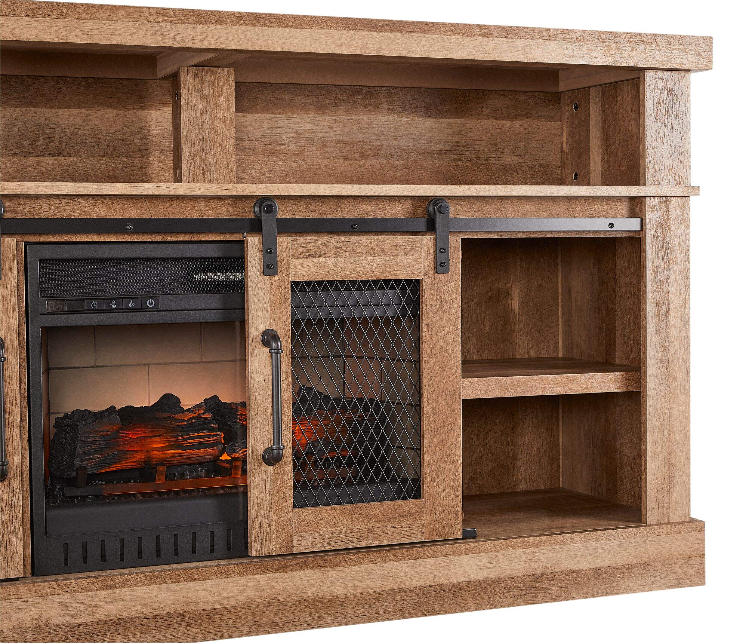 CANVAS Hanover Media Electric Fireplace TV Stand, 58in, 1400W