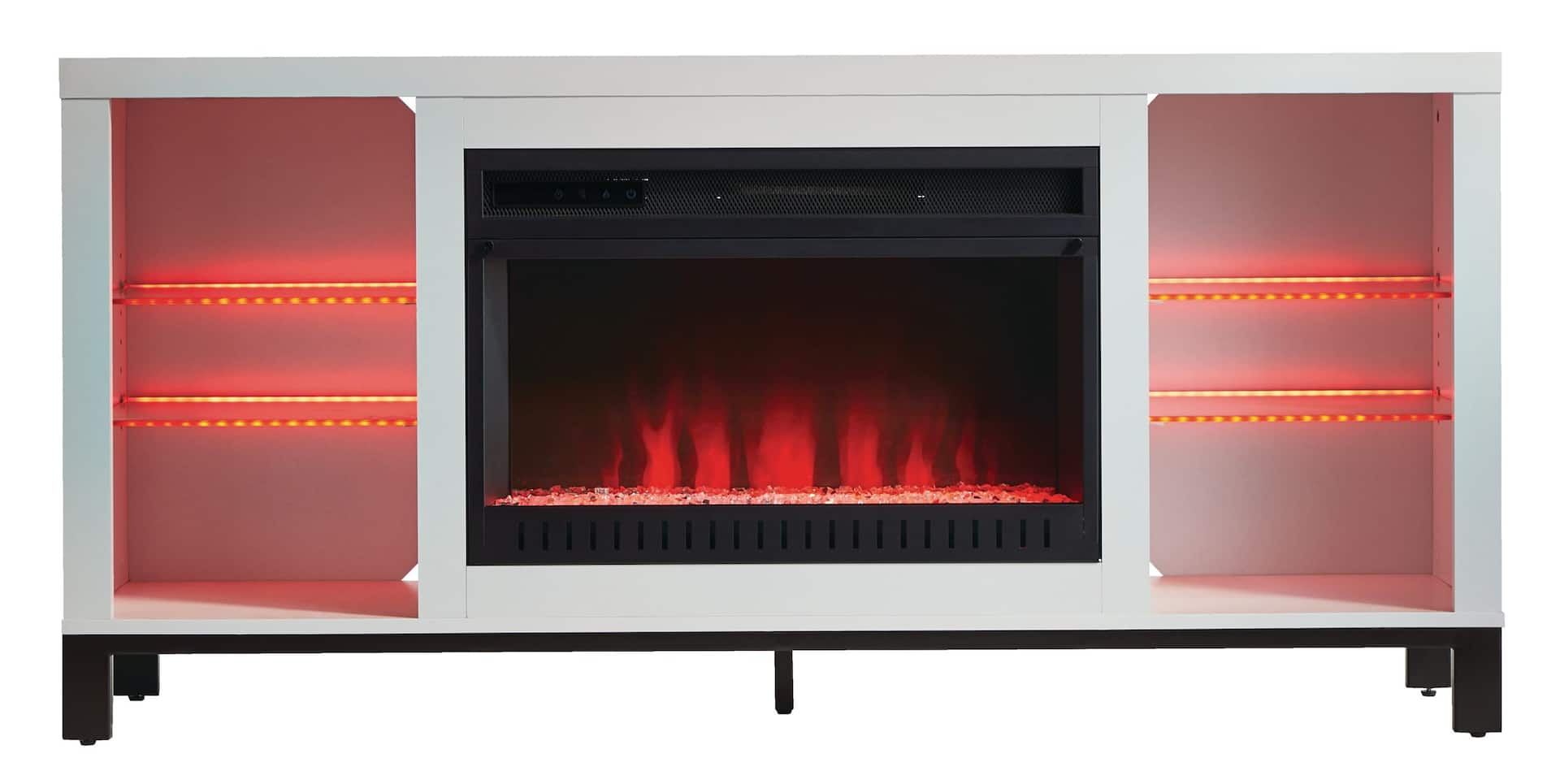 CANVAS Waldon Media Fireplace, 60-in