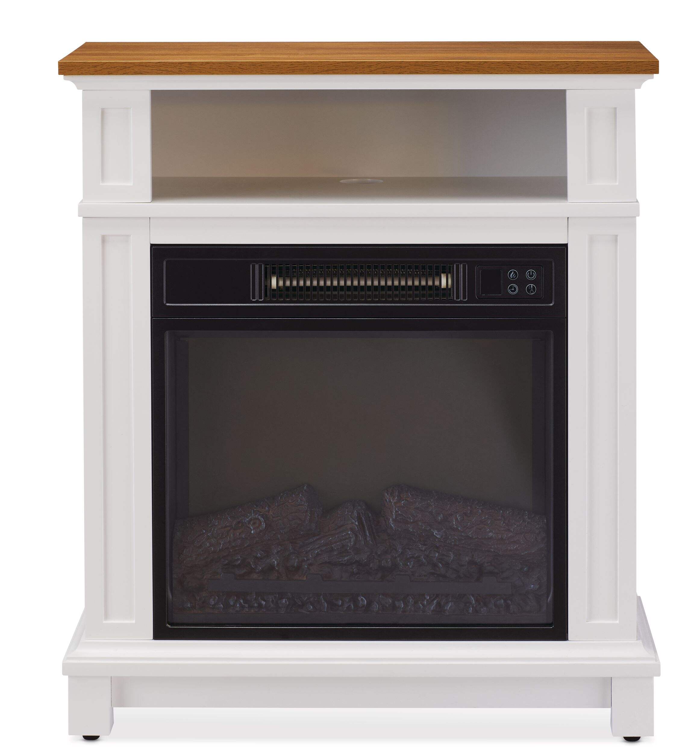 CANVAS Rosethorne Small Space Fireplace with Remote, 26-in Front_Flat