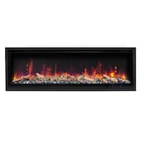 ActiveFlame Pro Series Black Diamond Electric Fireplace, 60-in Front_Flat