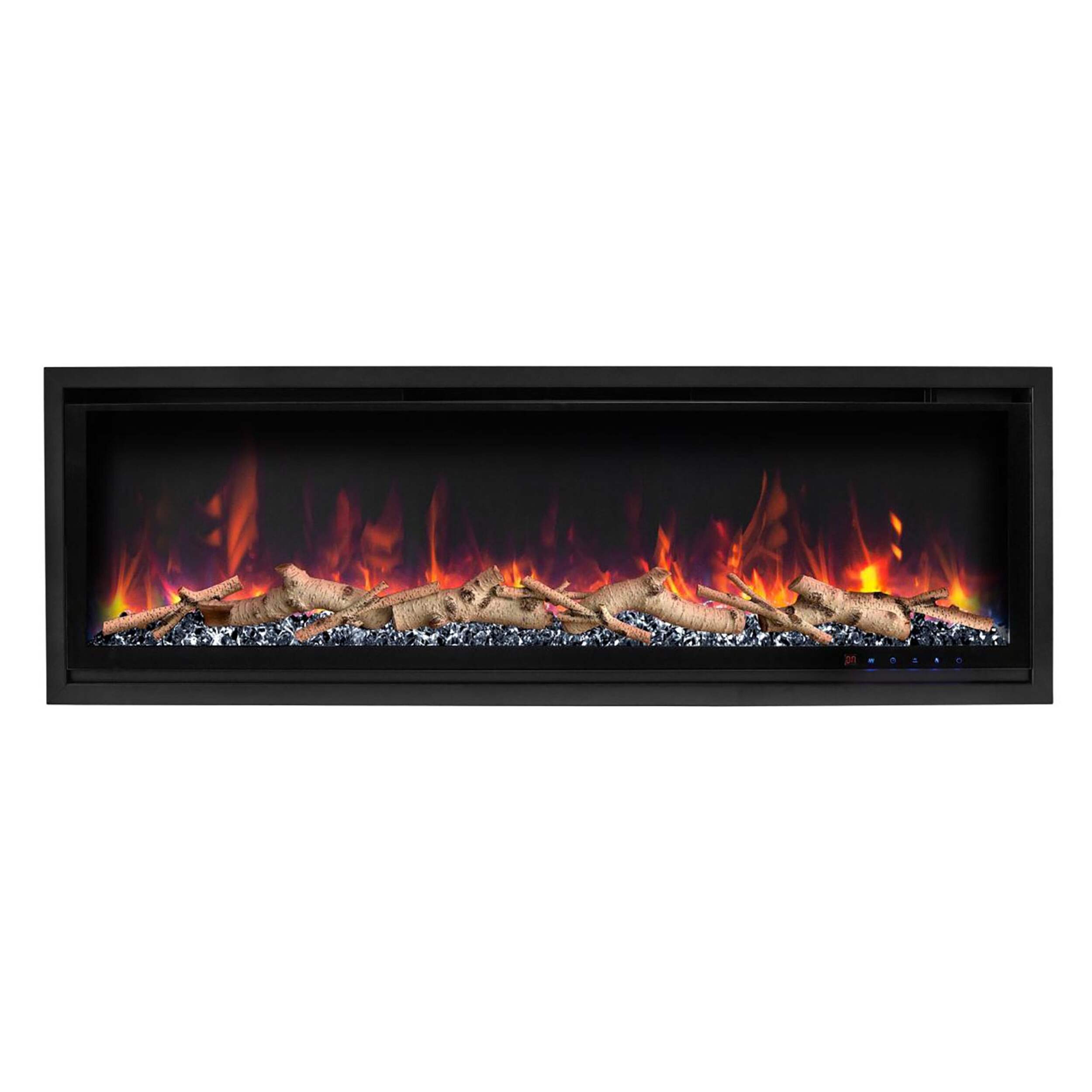 ActiveFlame Pro Series Black Diamond Electric Fireplace, 50-in Front_Flat
