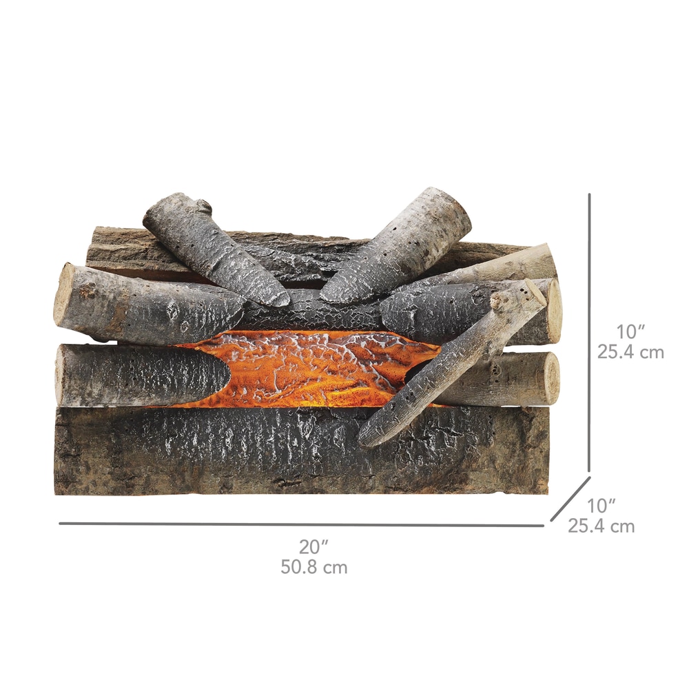 Pleasant Heart Electric Crackling Fireplace Log/Fireplace Log Insert