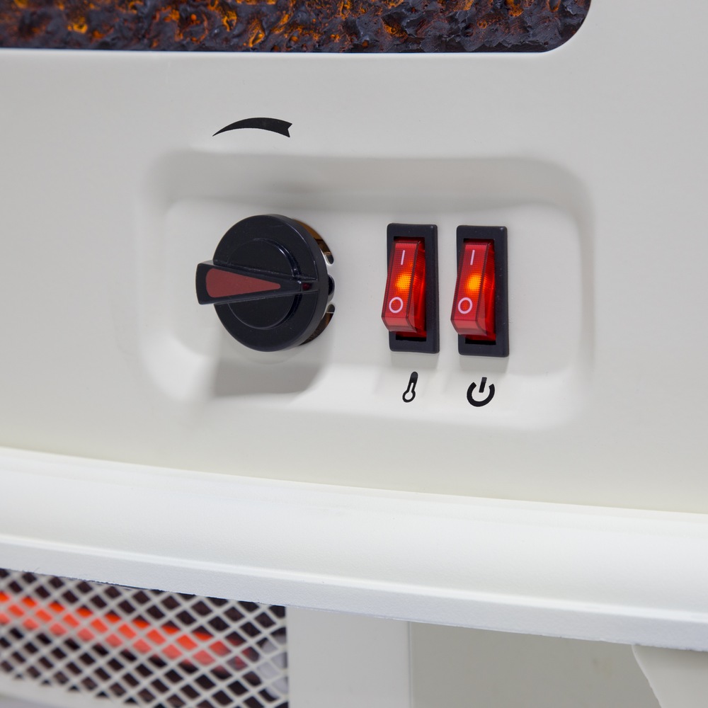 Muskoka Curved Panoramic Infrared Freestanding Electric Fireplace Stove