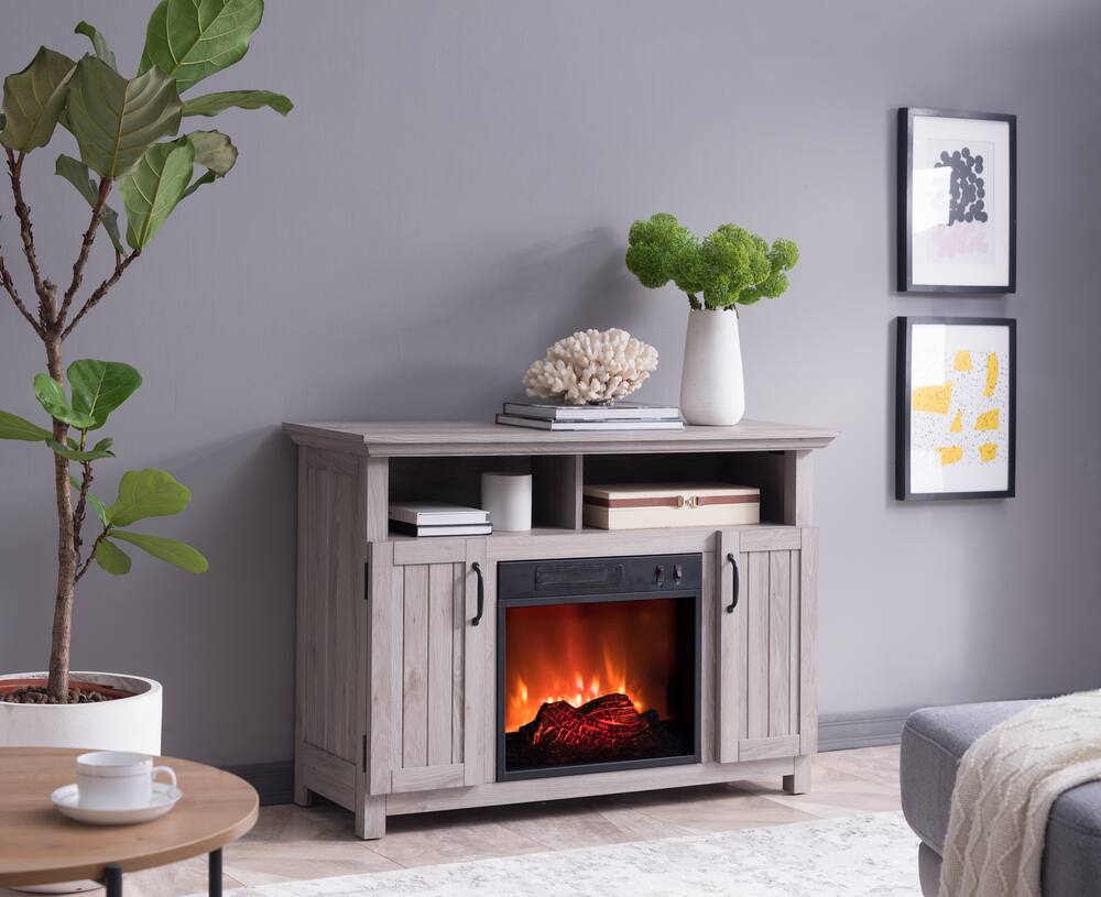Source Pro 2Door Electric Fireplace, 42in Canadian Tire