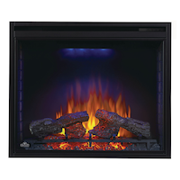 Napoleon Built-In Ascent Electric Fireplace Insert , 33-in, 2800W, Includes Remote Control, Black