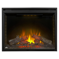 Napoleon Built-In Ascent Electric Fireplace Insert , 40-in, 2800W, Includes Remote Control, Black Front_Flat