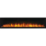Napoleon Entice Wall Mount Electric Fireplace, 72-in, 1465W, Includes Remote Control, Black Front_Flat
