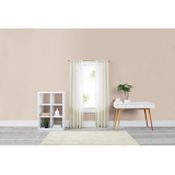 CANVAS Semi Sheer Orillia Linen Window Curtain with Rod Pocket & Back Tab, Natural, 54-in x 84-in, 2-pk Front_Flat