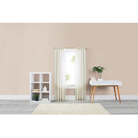 CANVAS Semi Sheer Orillia Linen Window Curtain with Rod Pocket & Back Tab, Natural, 54-in x 84-in, 2-pk Front_Flat