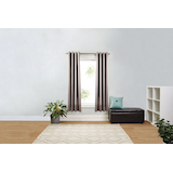 For Living Thermal Insulated Room Darkening Window Curtain with Grommet Top, Dark Grey, 52-in x 63-in, 2-pk Front_Flat