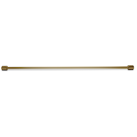 CANVAS Nappa Adjustable Single Curtain Rod, Gold, 1-in Diameter