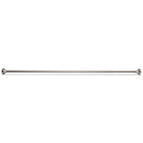 Tringle à rideaux simple réglable CANVAS Modern Urn, nickel brossé, 28 à 48 po Front_Flat