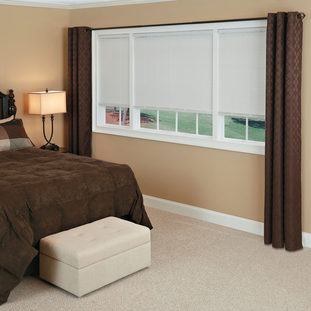 For Living Light Filtering Cordless 1in Blinds, White, Assorted Sizes