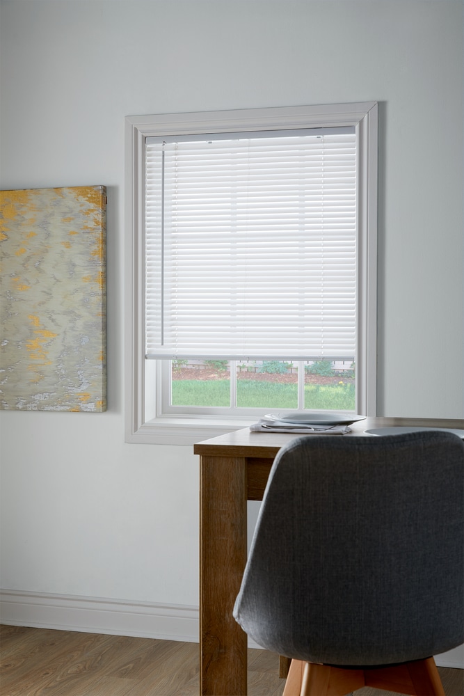For Living Light Filtering Cordless 1in Blinds, White, Assorted Sizes