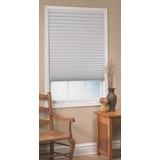 Stores en papier sans cordon filtrant pour fenêtre For Living, blanc, tailles variées Front_Angled_Right