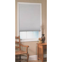 For Living White Light Filtering Paper Cordless Window Blinds, White, Assorted Sizes Front_Angled_Right