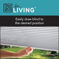 For Living Light Filtering  Cellular Shade, 23-in x 64-in CloseUp