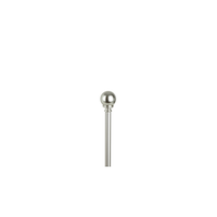 Tringle à rideaux réglable en acier For Living Loft Ball Café, bronze, 1/2 po de diamètre Front_Flat