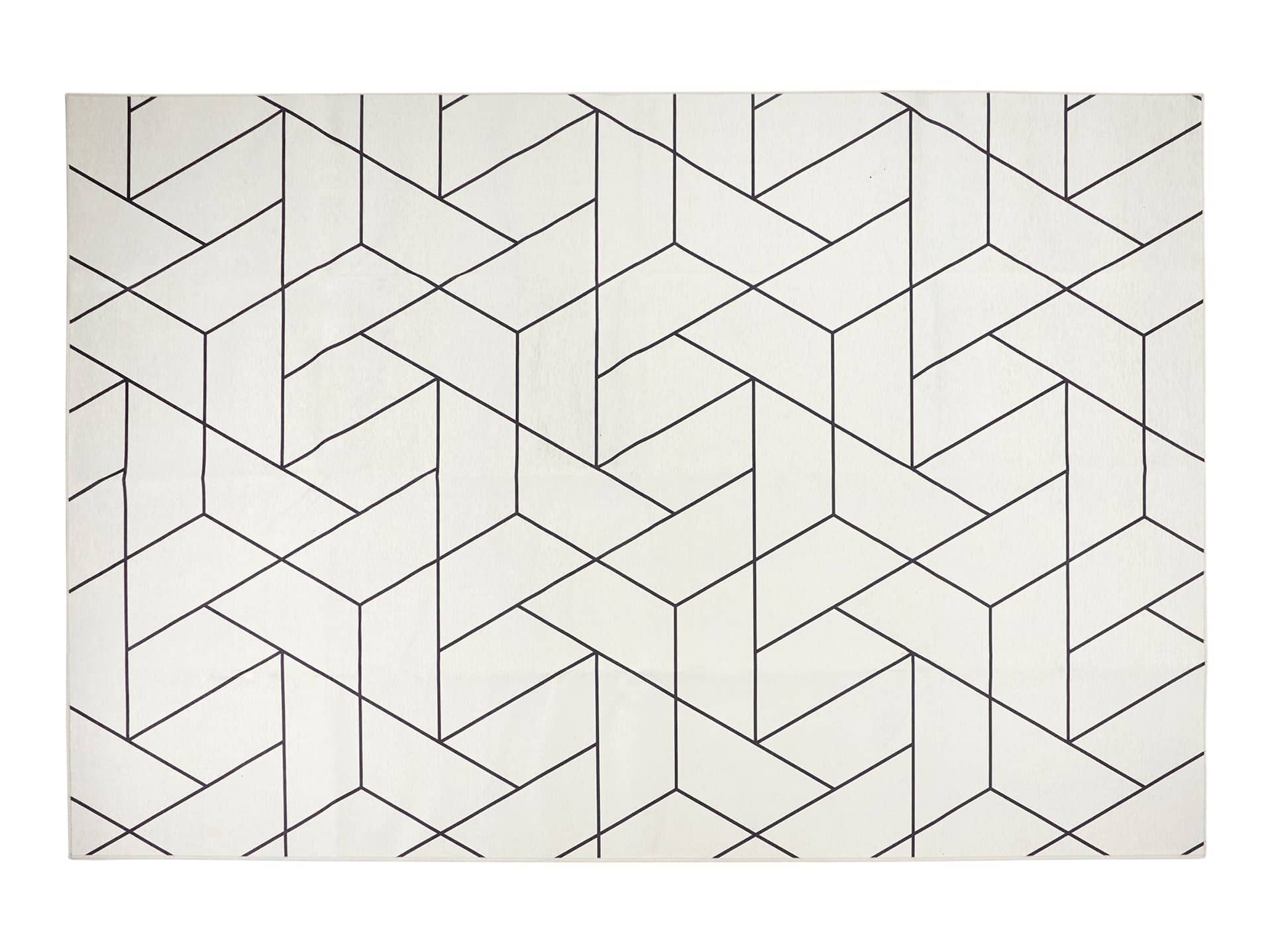 Beige Patterned Tiles, Mist Geometry Beige Decor