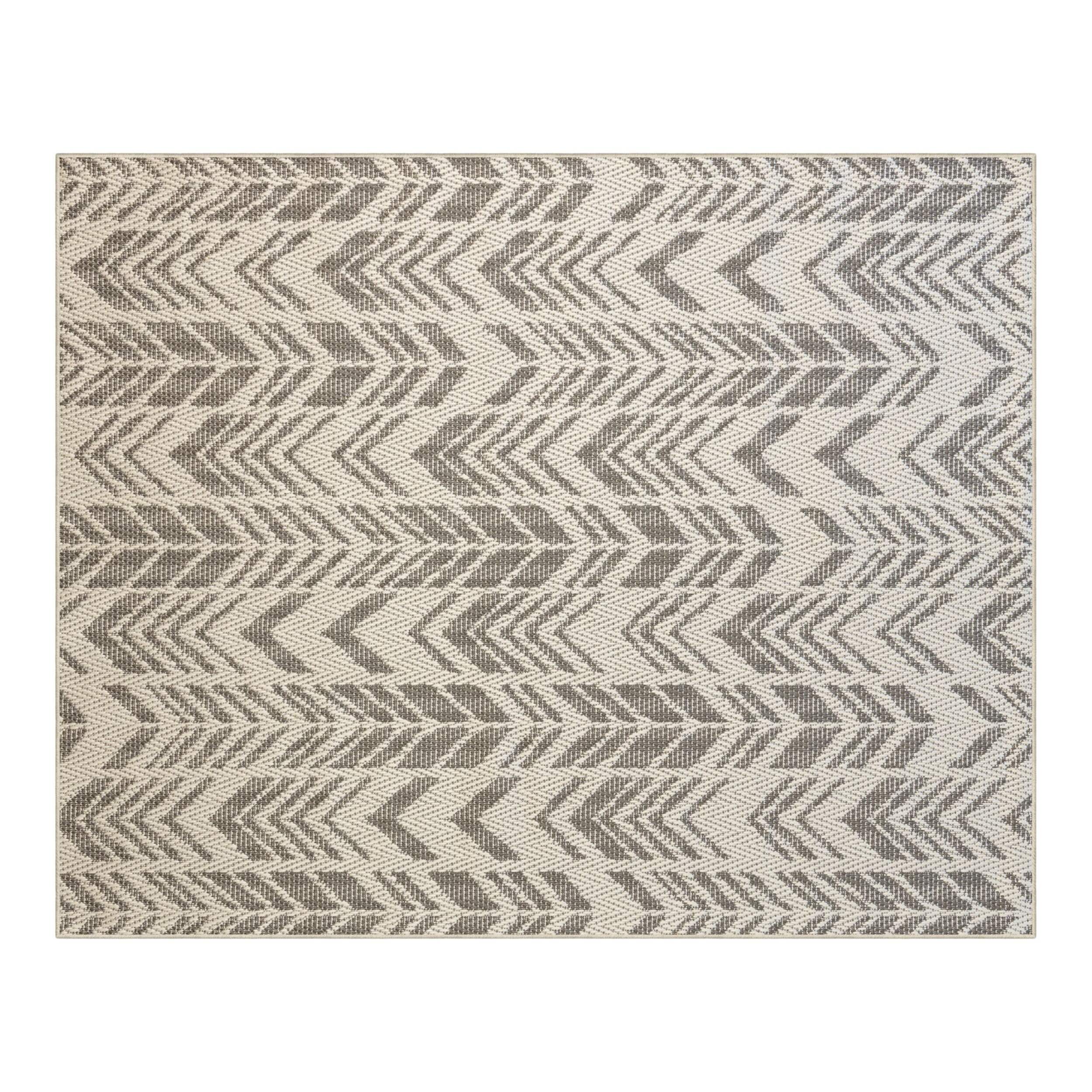 Tapis d'intérieur et d'extérieur Korhani Sienna, 8 x 10 pi Overhead_Flat