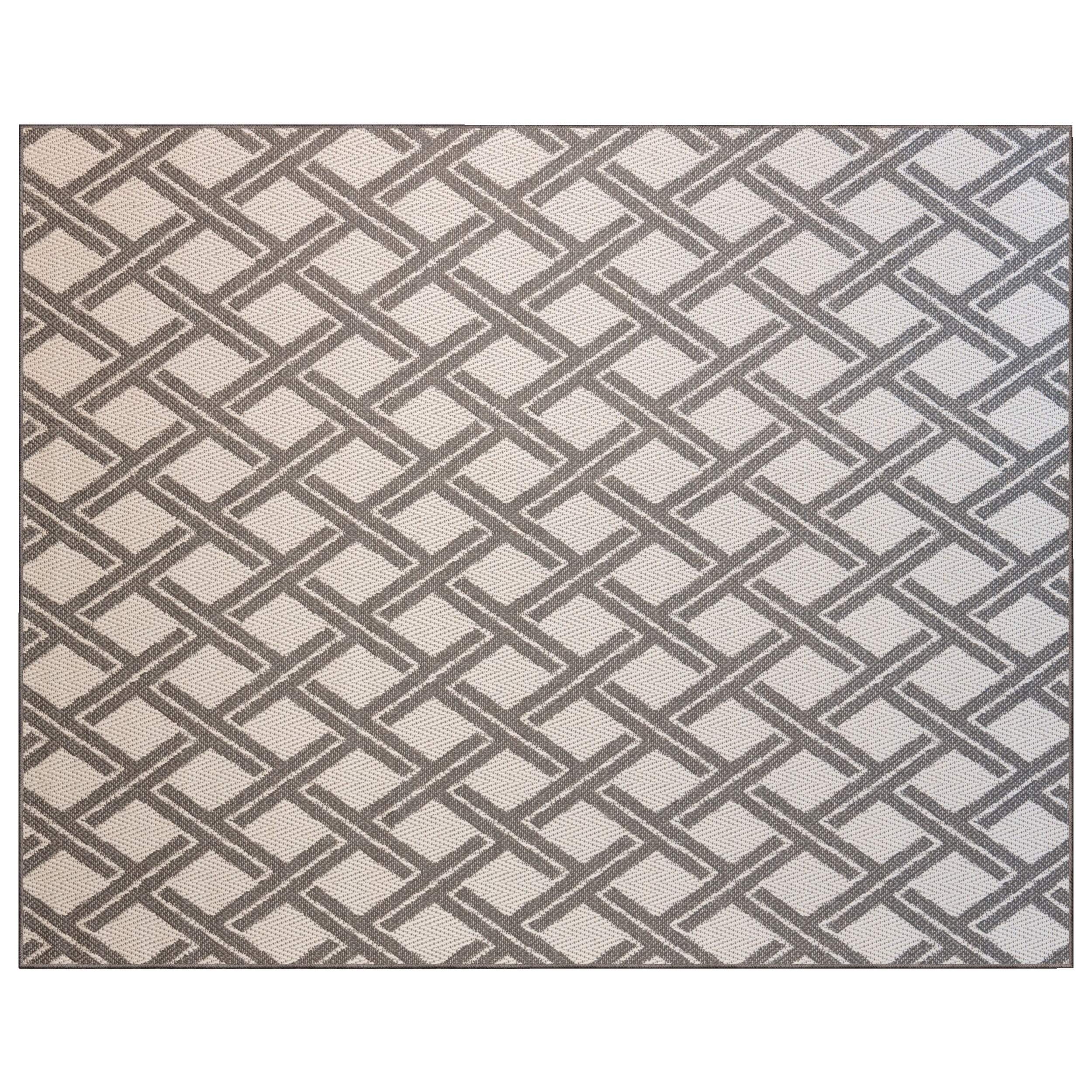 Korhani Amara Indoor/Outdoor Rug, 8 x 10-ft Overhead_Flat