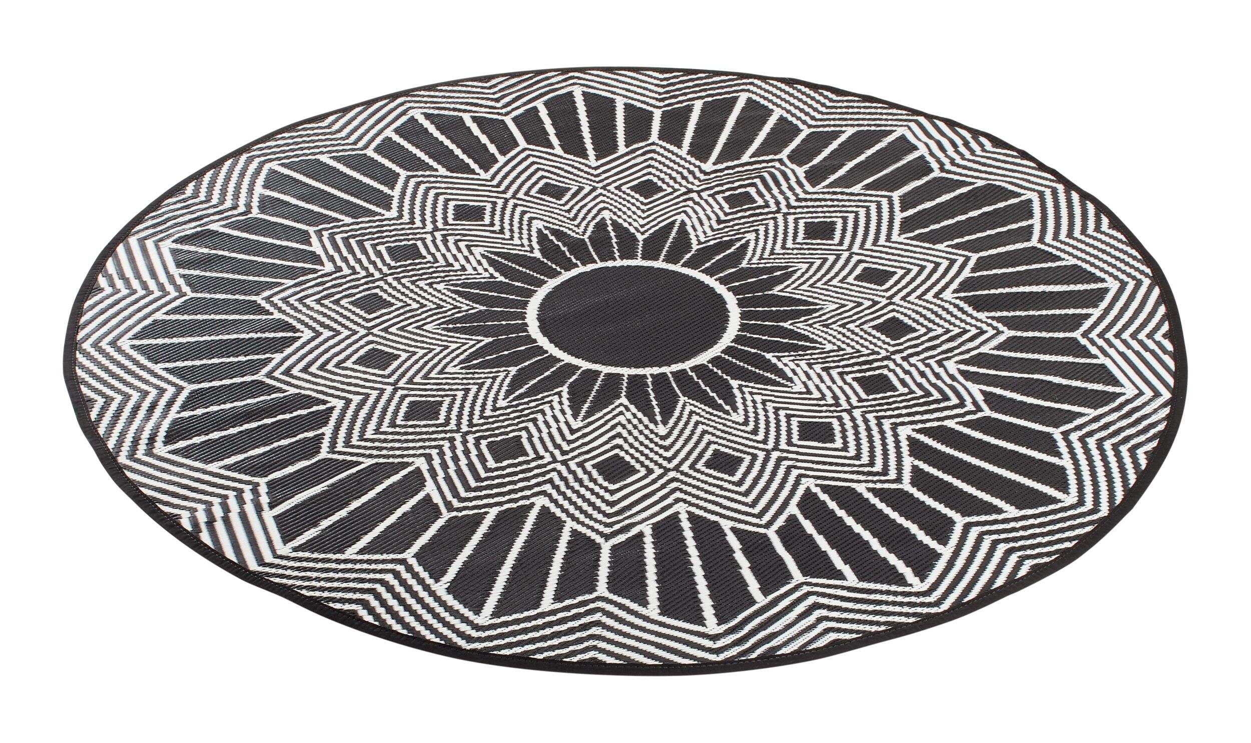 CANVAS Eperon Indoor/Outdoor Round Rug, 6 x 6-ft Front_Elevated