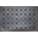 Tapis d’entrée d’extérieur en caoutchouc For Living, noir, 18 x 30 po Overhead_Flat
