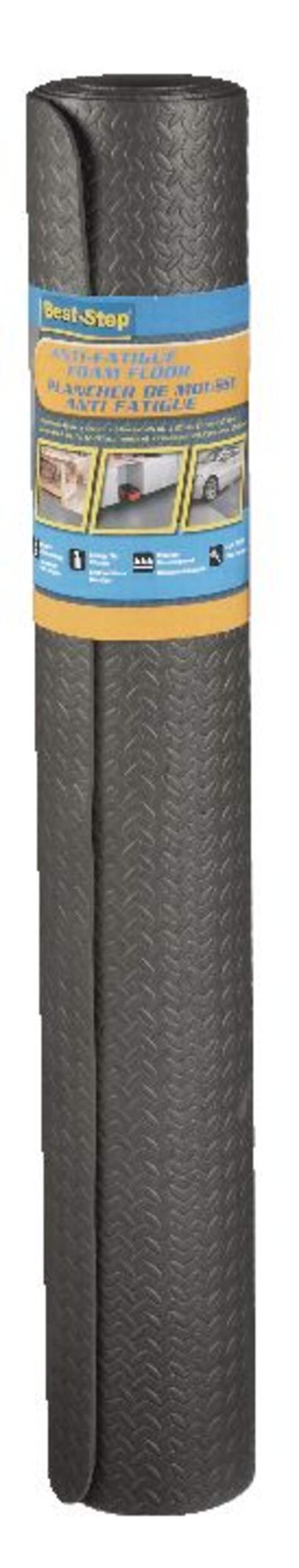 For Living Best-Step Foam Anti-Fatigue Floor Mat, Diamond Plate Pattern, 4 x 8-ft Front_Flat