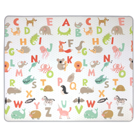 Funplay Foldable Double-Sided Play Mat for Kids, 59 x 71-in