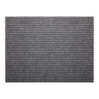 Tapis fonctionnel robuste pour l'intérieur et l'extérieur For Living Allure, gris foncé, 4 x 6 pi Overhead_Flat