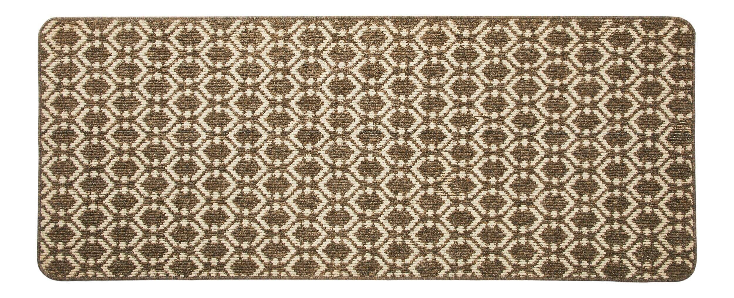 For Living Aultman Indoor/Outdoor Floor Mat, Brown, 2-ft x 5-ft Overhead_Flat