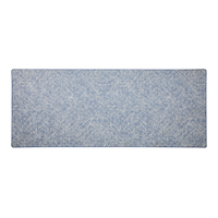For Living Wicklow Decorative Indoor Floor Mat, Blue, 4-ft x 6-ft Overhead_Flat