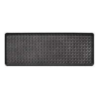 For Living Boot Tray, Black, 14-in x 38-in Overhead_Flat