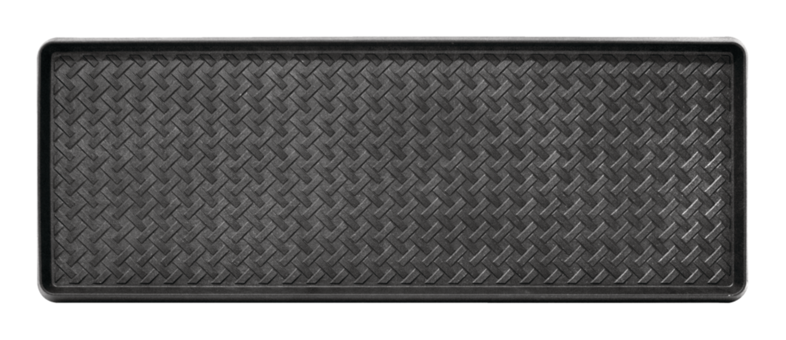 Plateau à chaussures For Living, noir, 14 x 38 po Overhead_Flat